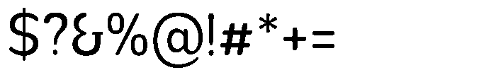 Nsai Pro Rounded Narrow Font OTHER CHARS