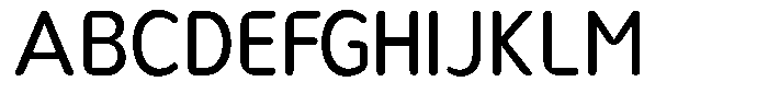 Nsai Pro Rounded Narrow Font UPPERCASE