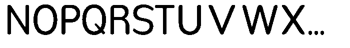 Nsai Pro Rounded Narrow Font UPPERCASE