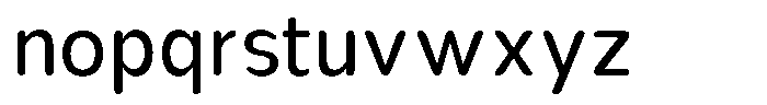 Nsai Pro Rounded Narrow Font LOWERCASE