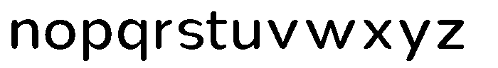 Nsai Pro Rounded Rounded Font LOWERCASE