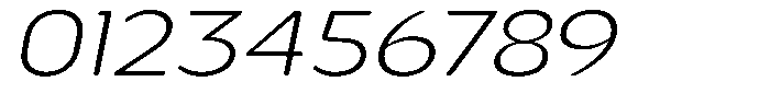 Nsai Pro Rounded Wide Extra Light Italic Font OTHER CHARS