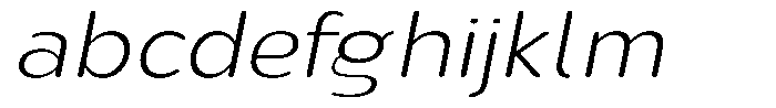 Nsai Pro Rounded Wide Extra Light Italic FONT