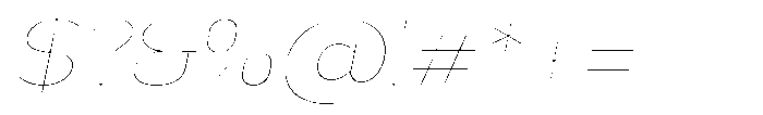 Nsai Pro Rounded Wide Hairline Italic Font OTHER CHARS