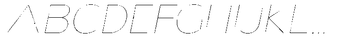 Nsai Pro Rounded Wide Hairline Italic Font UPPERCASE