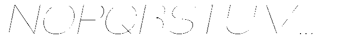 Nsai Pro Rounded Wide Hairline Italic Font UPPERCASE