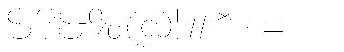 Nsai Pro Rounded Wide Hairline Font OTHER CHARS