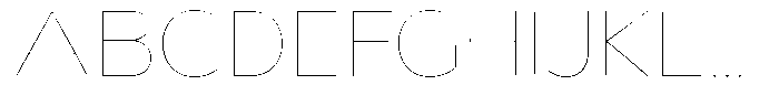 Nsai Pro Rounded Wide Hairline Font UPPERCASE