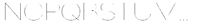 Nsai Pro Rounded Wide Hairline Font UPPERCASE