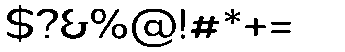 Nsai Pro Rounded Wide Font OTHER CHARS
