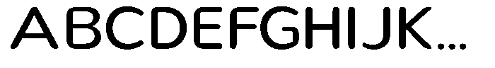 Nsai Pro Rounded Wide Font UPPERCASE