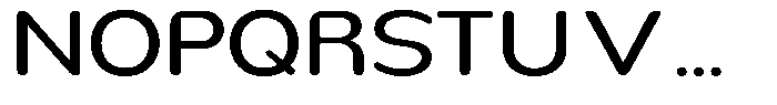 Nsai Pro Rounded Wide Font UPPERCASE