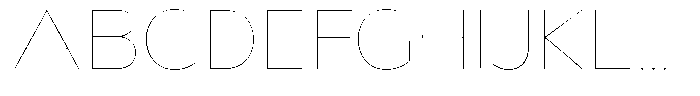 Nsai Pro Wide Hairline Font UPPERCASE