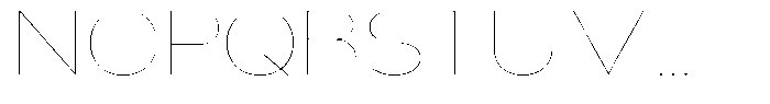 Nsai Pro Wide Hairline Font UPPERCASE