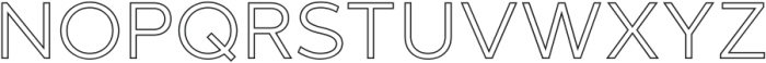 NT Marley Outline Light ttf (300) Font UPPERCASE