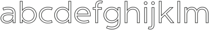 NT Marley Outline Light ttf (300) Font LOWERCASE