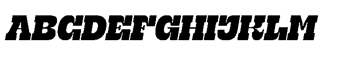 NT Marhaban Bold Oblique Font UPPERCASE