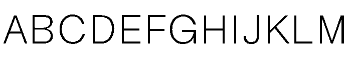NTBau Light Font UPPERCASE