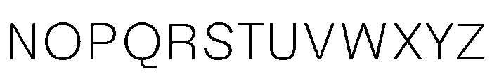 NTBau Light Font UPPERCASE