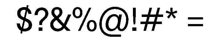 NTBau Regular Font OTHER CHARS