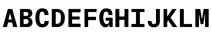 NTBauMono Bold Font UPPERCASE