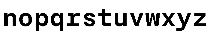 NTBauMono Bold Font LOWERCASE
