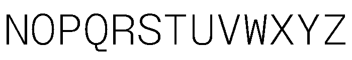 NTBauMono Light Font UPPERCASE