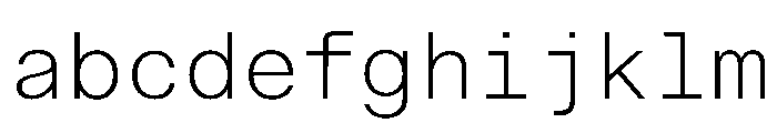 NTBauMono Light FONT