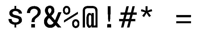 NTBauMono Medium Font OTHER CHARS