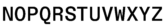 NTBauMono Medium Font UPPERCASE