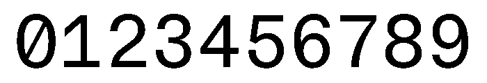 NTBauMono Regular Font OTHER CHARS