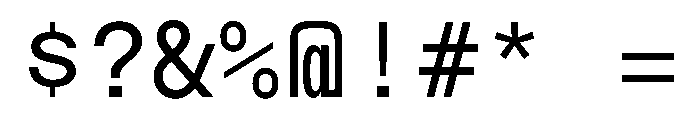 NTBauMono Regular Font OTHER CHARS