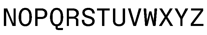 NTBauMono Regular Font UPPERCASE
