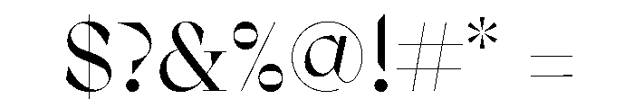 NTCiceron Regular Font OTHER CHARS
