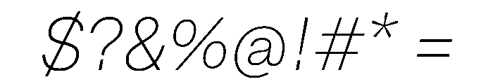 NTDapper ExtraLightItalic Font OTHER CHARS