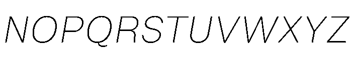 NTDapper ExtraLightItalic Font UPPERCASE