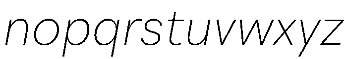 NTDapper ExtraLightItalic Font LOWERCASE