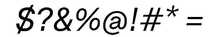 NTDapper Italic Font OTHER CHARS