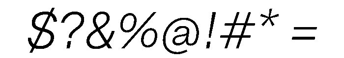 NTDapper LightItalic Font OTHER CHARS