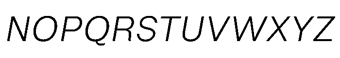 NTDapper LightItalic Font UPPERCASE
