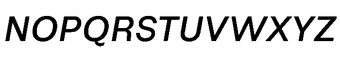 NTDapper MediumItalic Font UPPERCASE