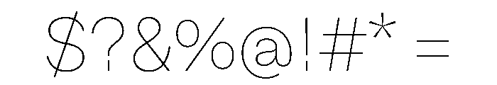 NTDapper Thin Font OTHER CHARS