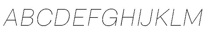 NTDapper ThinItalic Font UPPERCASE