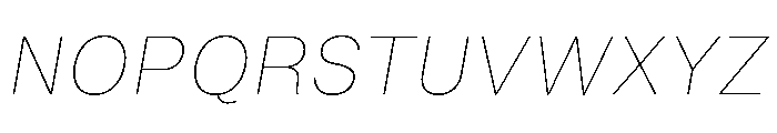 NTDapper ThinItalic Font UPPERCASE