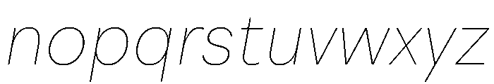 NTDapper ThinItalic Font LOWERCASE