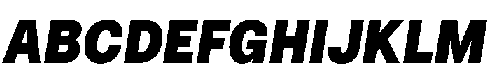 NTNeuss BlackItalic Font UPPERCASE