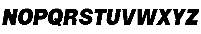 NTNeuss BlackItalic Font UPPERCASE
