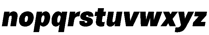 NTNeuss BlackItalic Font LOWERCASE