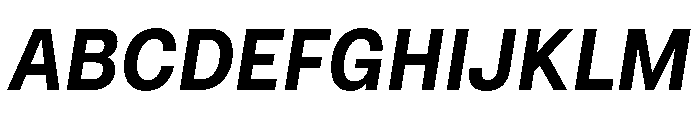 NTNeuss BoldItalic Font UPPERCASE