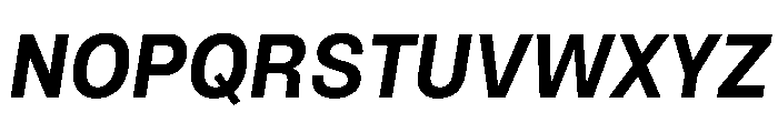 NTNeuss BoldItalic Font UPPERCASE